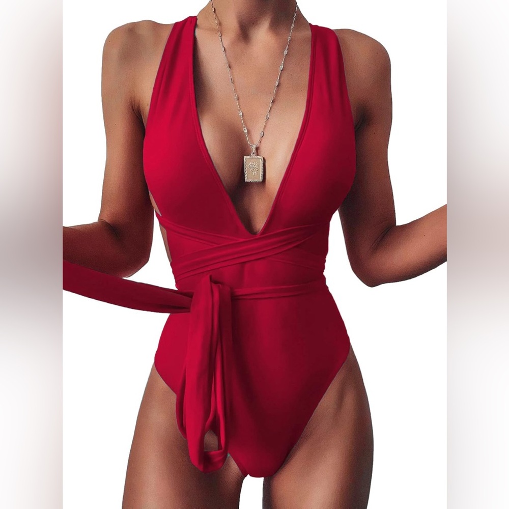 Women’s Red One Piece Swimsuit